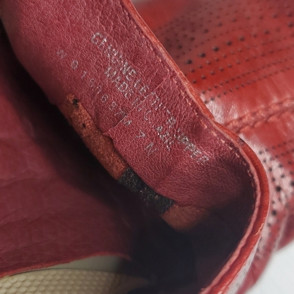 Walking Cradles Elites Red Leather Loafers Narrow 7 - Picture 7 of 14